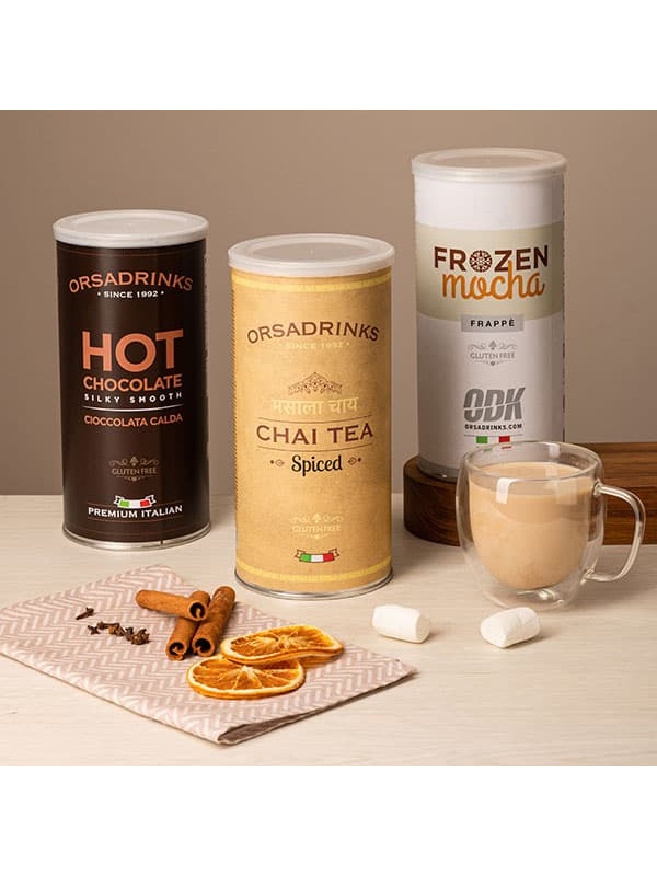 Смесь сухая для приготовления напитков «Фраппе Мокко» ODK 1 кг;сталь;D=10,H=19см