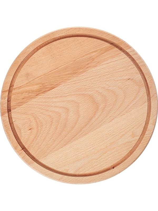 Доска разделочная;бук;D=30,H=2см;древесн.