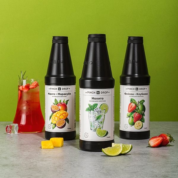 Основа для напитков «Манго-Маракуйя» фруктовая Pinch&Drop;пластик;1л;D=8,H=26см