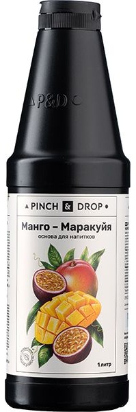 Основа для напитков «Манго-Маракуйя» фруктовая Pinch&Drop;пластик;1л;D=8,H=26см