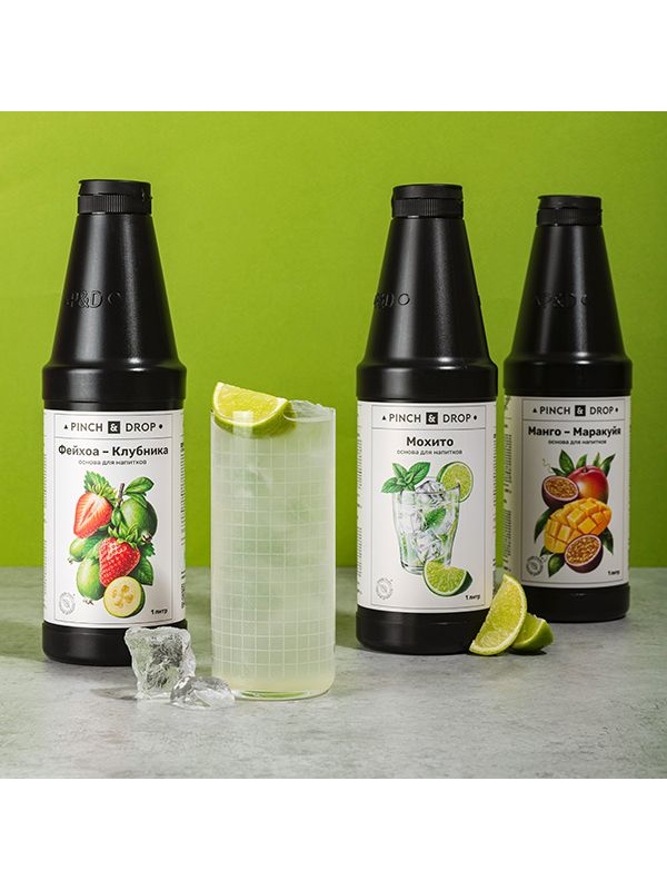 Основа для напитков «Манго-Маракуйя» фруктовая Pinch&Drop;пластик;1л;D=8,H=26см