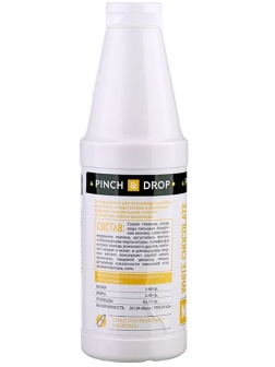 Топпинг «Белый шоколад» Pinch&Drop 1 кг;пластик;D=8,H=26см