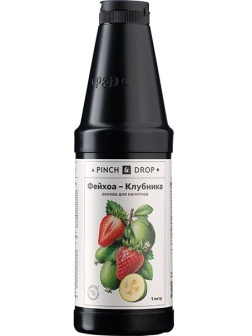 Основа для напитков «Клубника-Фейхоа» фруктовая Pinch&Drop;пластик;1л;D=8,H=26см