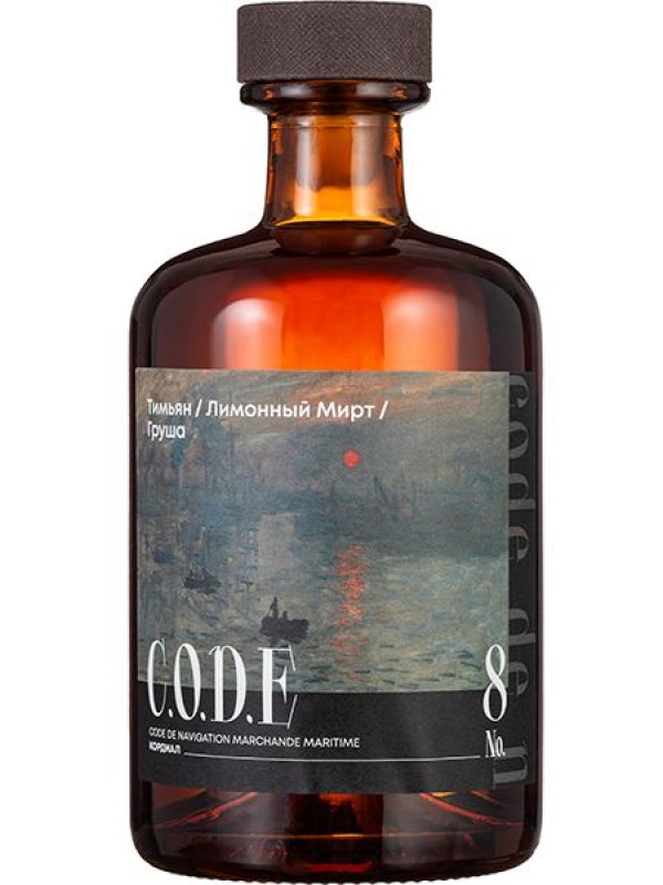 Кордиал «Тимьян / Лимонный Мирт / Груша» C.O.D.E;стекло;0,5л;D=7,H=18см