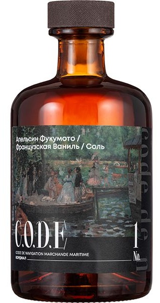 Кордиал «Апельсин Фукумото / Французская Ваниль / Соль» C.O.D.E;стекло;0,5л;D=7,H=18см