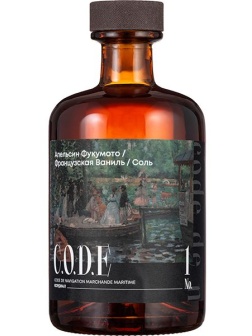 Кордиал «Апельсин Фукумото / Французская Ваниль / Соль» C.O.D.E;стекло;0,5л;D=7,H=18см