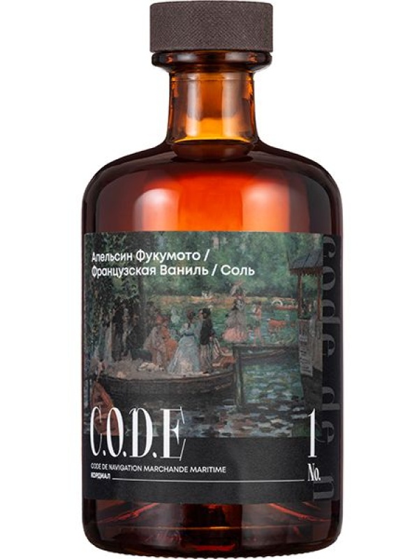 Кордиал «Апельсин Фукумото / Французская Ваниль / Соль» C.O.D.E;стекло;0,5л;D=7,H=18см