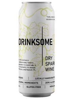 Напиток безалкогольный «Сухое игристое вино»;жесть белая;330мл;D=58,H=154,4мм