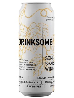 Безалкогольный напиток «Полусладкое игристое вино» - 330 мл.