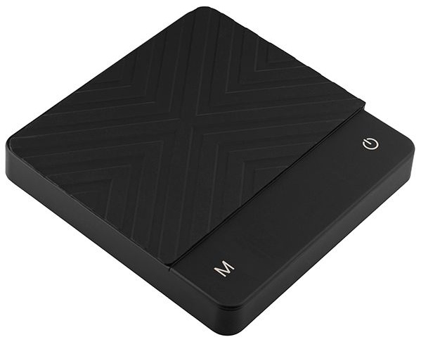 Весы для кофе (до 3 кг с точностью до 0,1 г);пластик;,H=28,L=160,B=156мм;черный