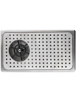 Ринзер с каплесборником, встраиваемый;сталь нерж.;,H=30,L=43,B=23см;металлич.