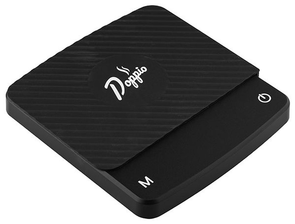 Весы для кофе (до 2 кг с точностью до 0,1 г);пластик;,H=20,L=128,B=118мм;черный