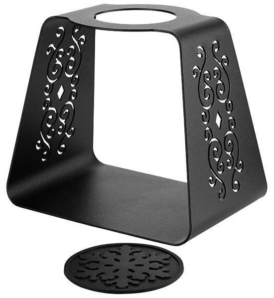 Дрип-станция для пуровер и аэропресса;сталь;D=70,H=165,B=190мм;черный