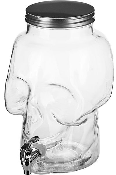 Банка-емкость с краном;стекло;8л;D=14,H=33,5см;прозр.