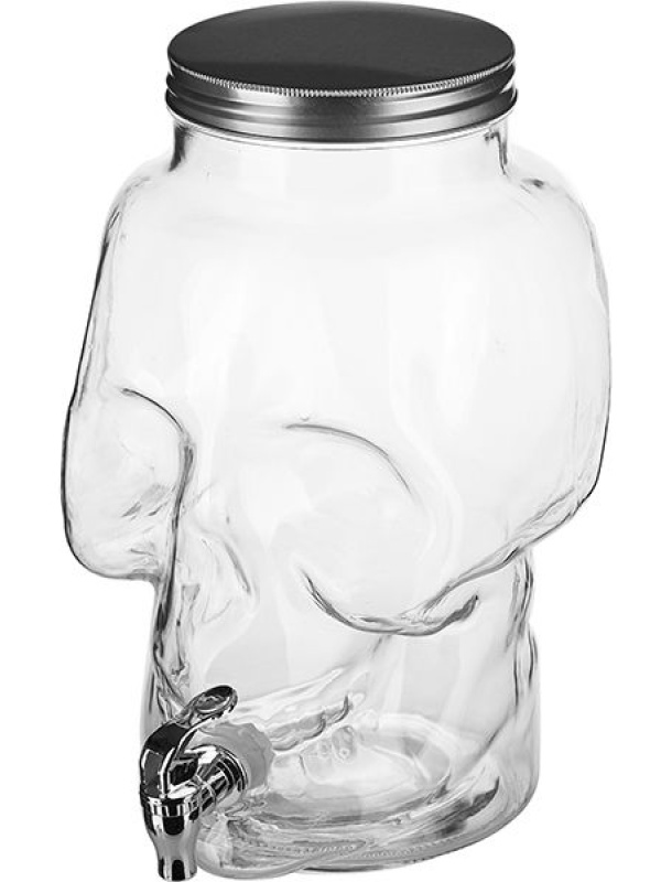 Банка-емкость с краном;стекло;8л;D=14,H=33,5см;прозр.