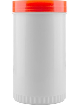 Емкость для сока «Пробар» с крышкой;полипроп.;1л;D=90,H=165мм;белый,в ассорт.