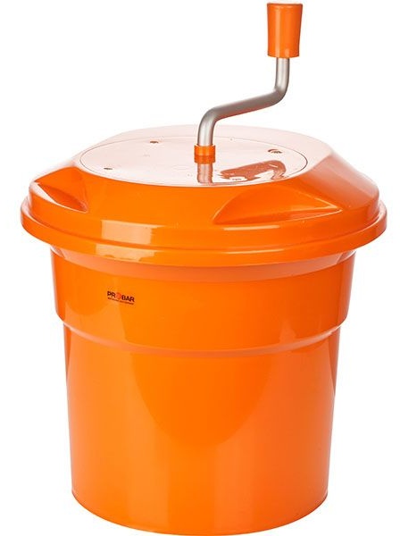 Центрифуга для сушки зелени;пластик;12л;D=33,H=34см;оранжев.