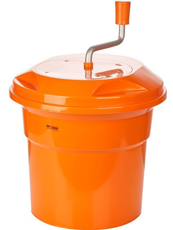 Центрифуга для сушки зелени;пластик;12л;D=33,H=34см;оранжев.