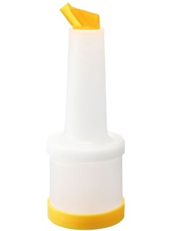 Емкость для сока «Пробар» с лейкой;полипроп.;0,5л;D=95,H=230мм;белый,в ассорт.