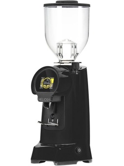 Кофемолка «Eureka Helios 65» (на 1,2 кг кофе);алюм.литой;,H=60,L=25,B=22см;280вт;черный,прозр.