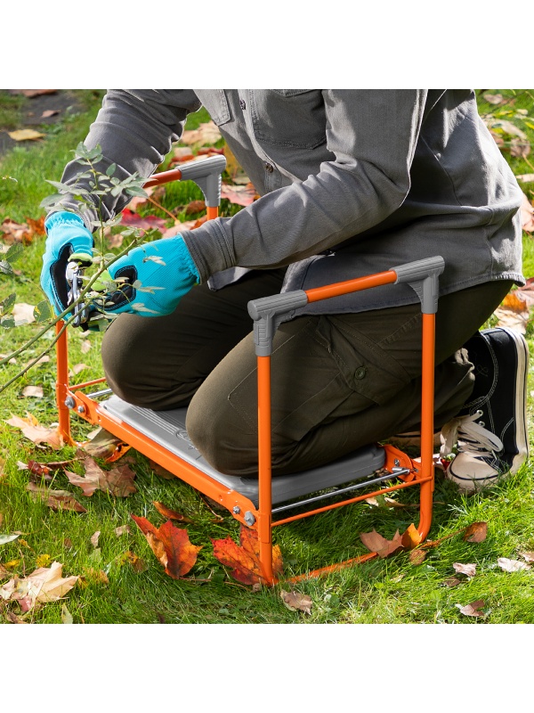 Скамейка садовая Nika, оранжевая, Россия