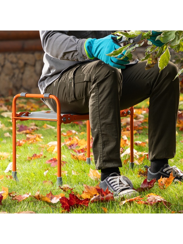 Скамейка садовая Nika, оранжевая, Россия