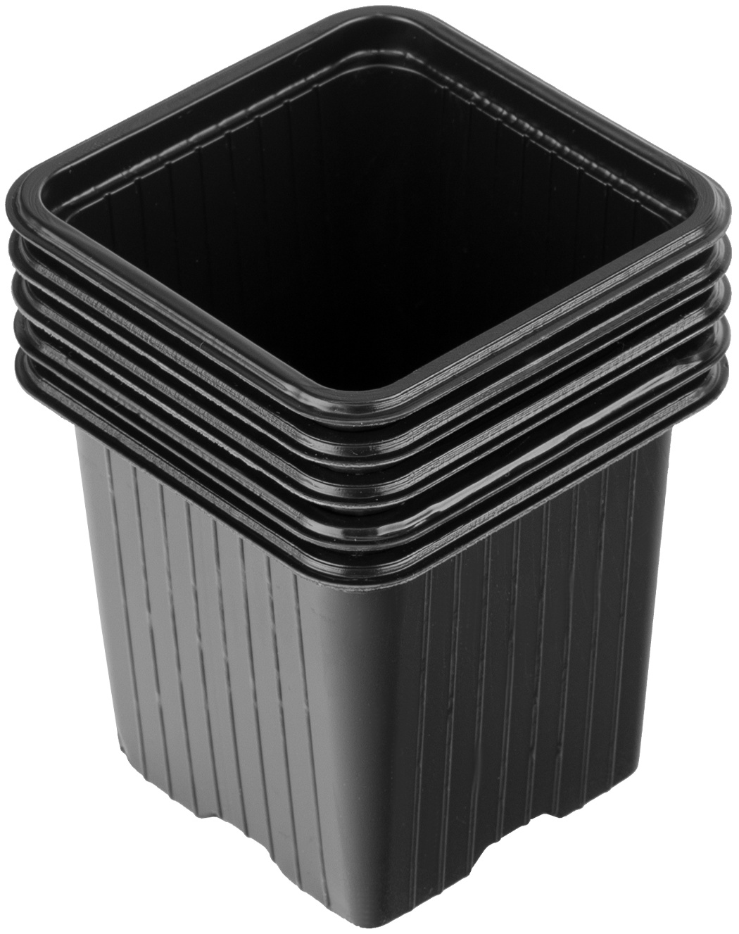 Горшочек для рассады, 70 х 70 х 65 мм, полистирол, 5 шт, Россия