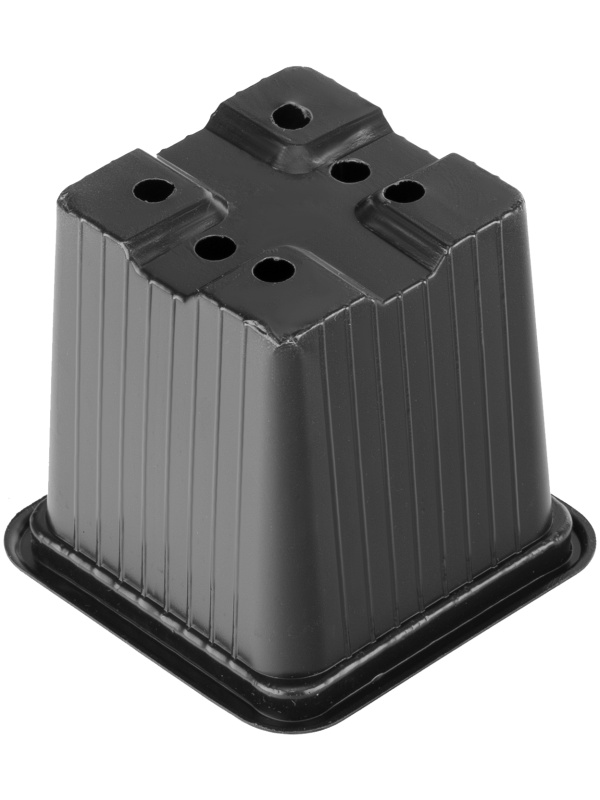 Горшочек для рассады, 70 х 70 х 65 мм, полистирол, 5 шт, Россия