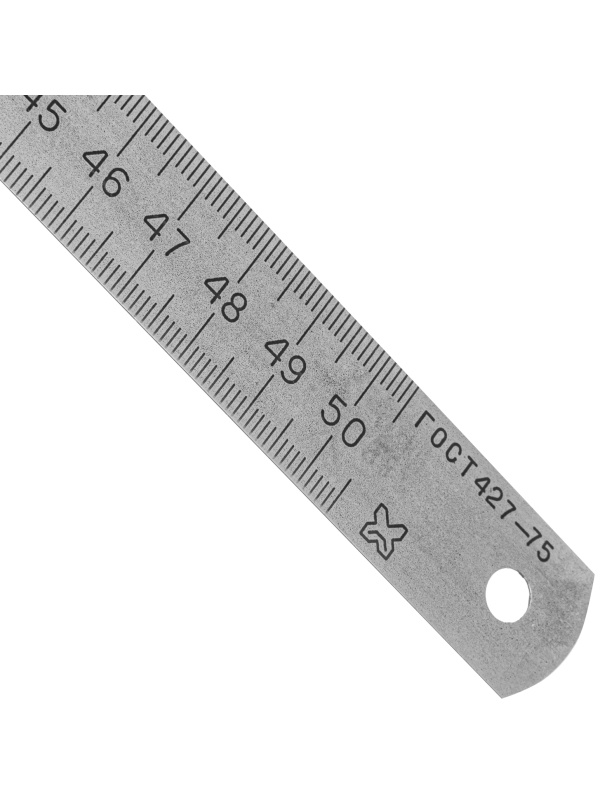 Линейка измерительная, 500 мм, металлическая Россия