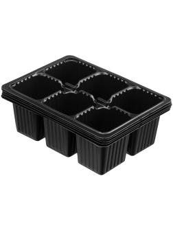 Кассета для рассады, 180 х 135 х 60 мм, 6 ячеек, полистирол, 5 шт, Россия