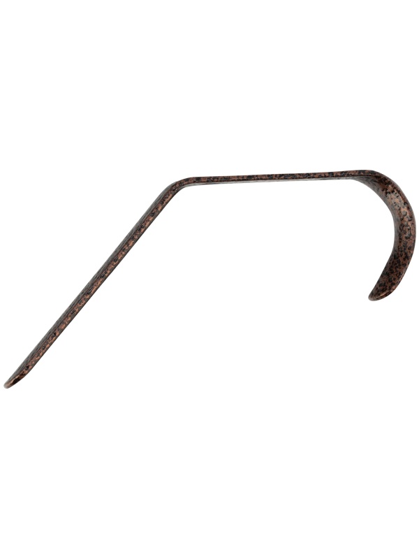 Крючок-вешалка №4, антик медь, 10 шт, (Металлист) Россия