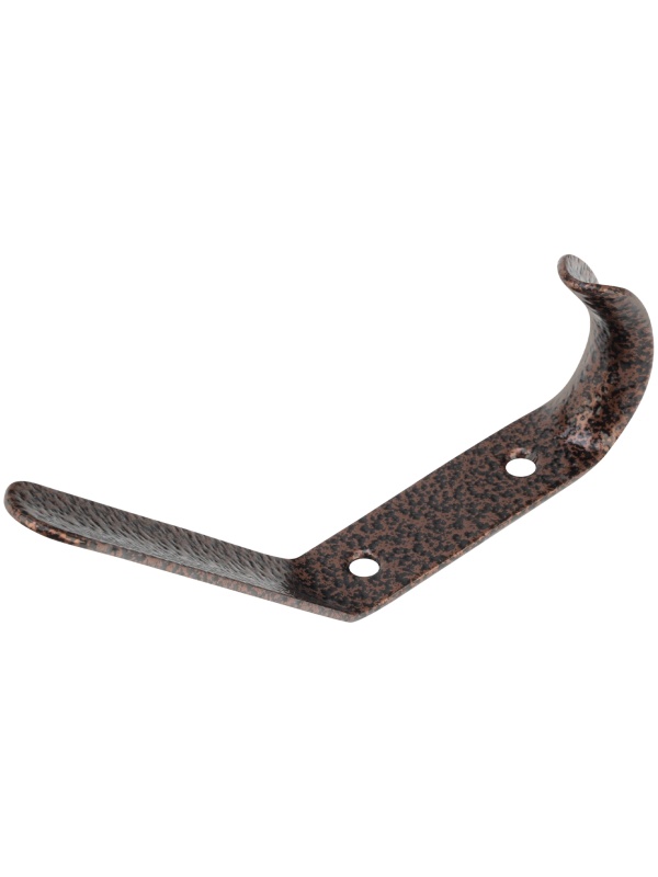 Крючок-вешалка №4, антик медь, 10 шт, (Металлист) Россия