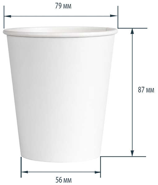 Стаканы одноразовые OfficeClean 250мл, набор 50шт., бумажные однослойные, белые, хол/гор