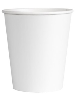 Стаканы одноразовые OfficeClean 250мл, набор 50шт., бумажные однослойные, белые, хол/гор