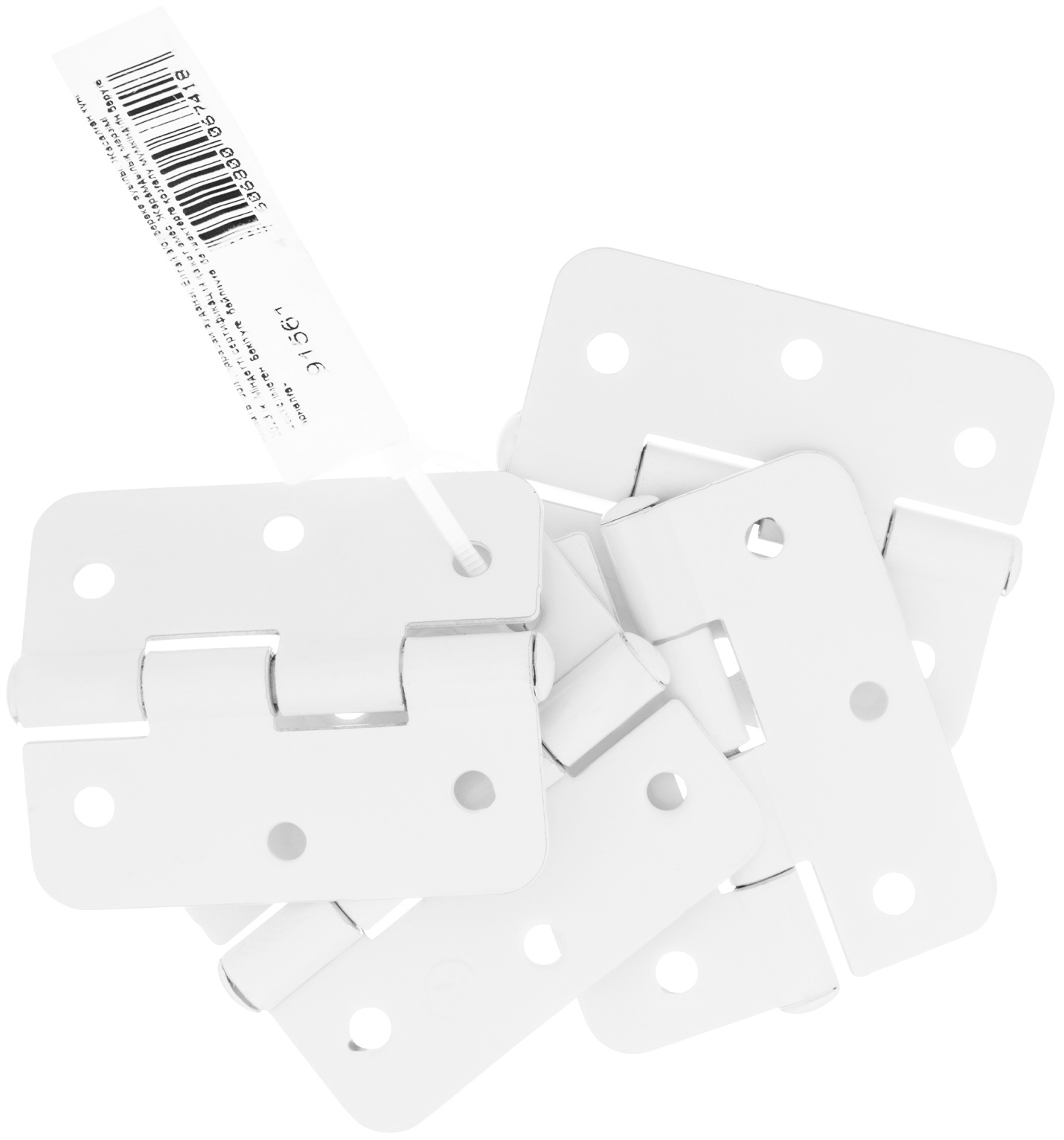 Петля накладная ПН5-60, белая, 4 шт, (Металлист) Россия