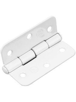 Петля накладная ПН5-60, белая, 4 шт, (Металлист) Россия