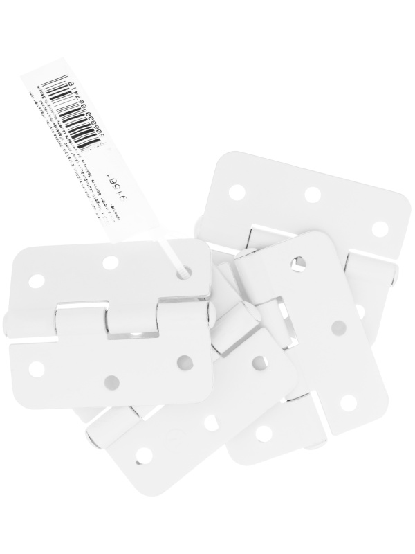 Петля накладная ПН5-60, белая, 4 шт, (Металлист) Россия