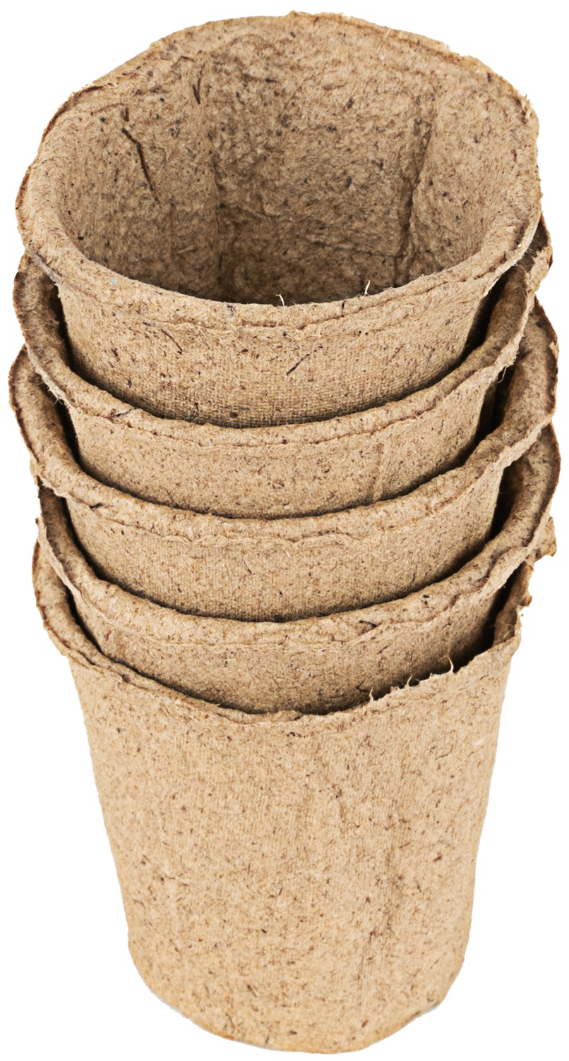 Горшочек для рассады, 60 х 60 мм, торфяной, 5 шт, Россия