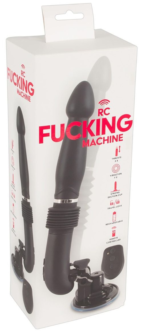 Черная секс-машина с поступательными движениями Fucking Machine