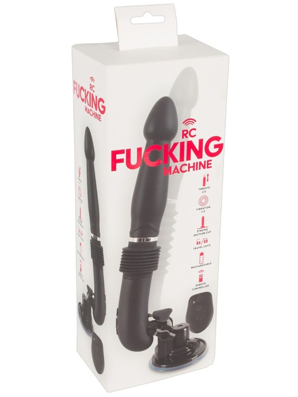 Черная секс-машина с поступательными движениями Fucking Machine