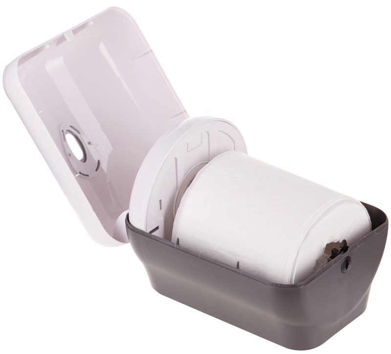 УЦЕНКА-Диспенсер для полотенец в рулонах OfficeClean Professional, с центральной вытяжкой(M1/M2), белый