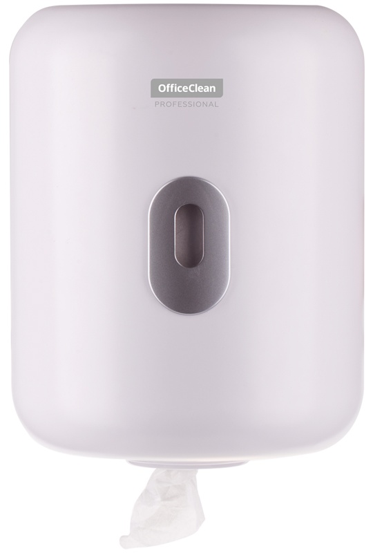 УЦЕНКА-Диспенсер для полотенец в рулонах OfficeClean Professional, с центральной вытяжкой(M1/M2), белый