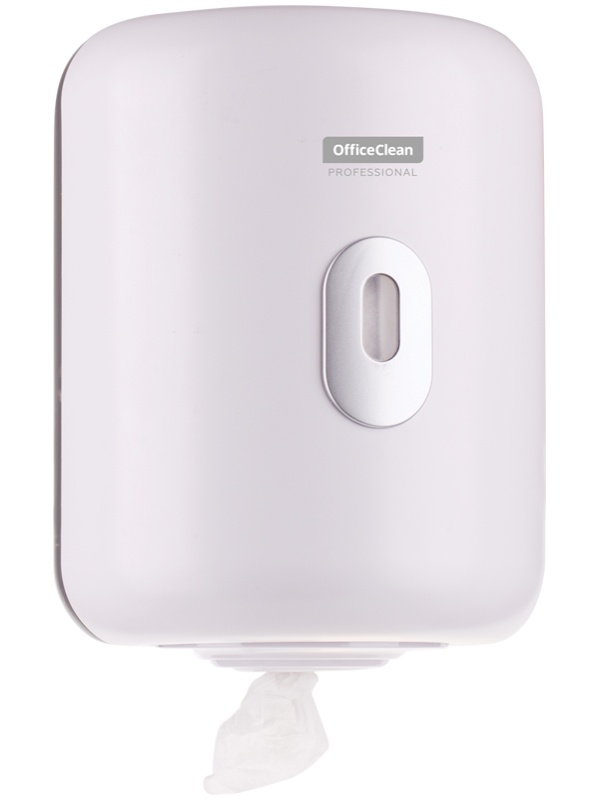 УЦЕНКА-Диспенсер для полотенец в рулонах OfficeClean Professional, с центральной вытяжкой(M1/M2), белый