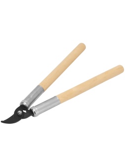 Сучкорез прямого реза, 500 мм, деревянные рукоятки, Горизонт, Россия