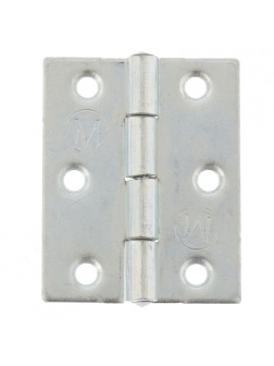 Петля карточная, 50 х 40 мм, цинк, 4 шт, (Металлист) Россия
