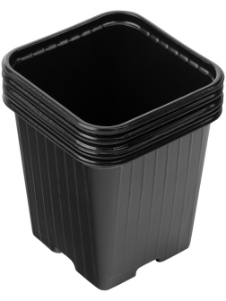 Горшочек для рассады, 90 х 90 х 95 мм, полистирол, 5 шт, Россия