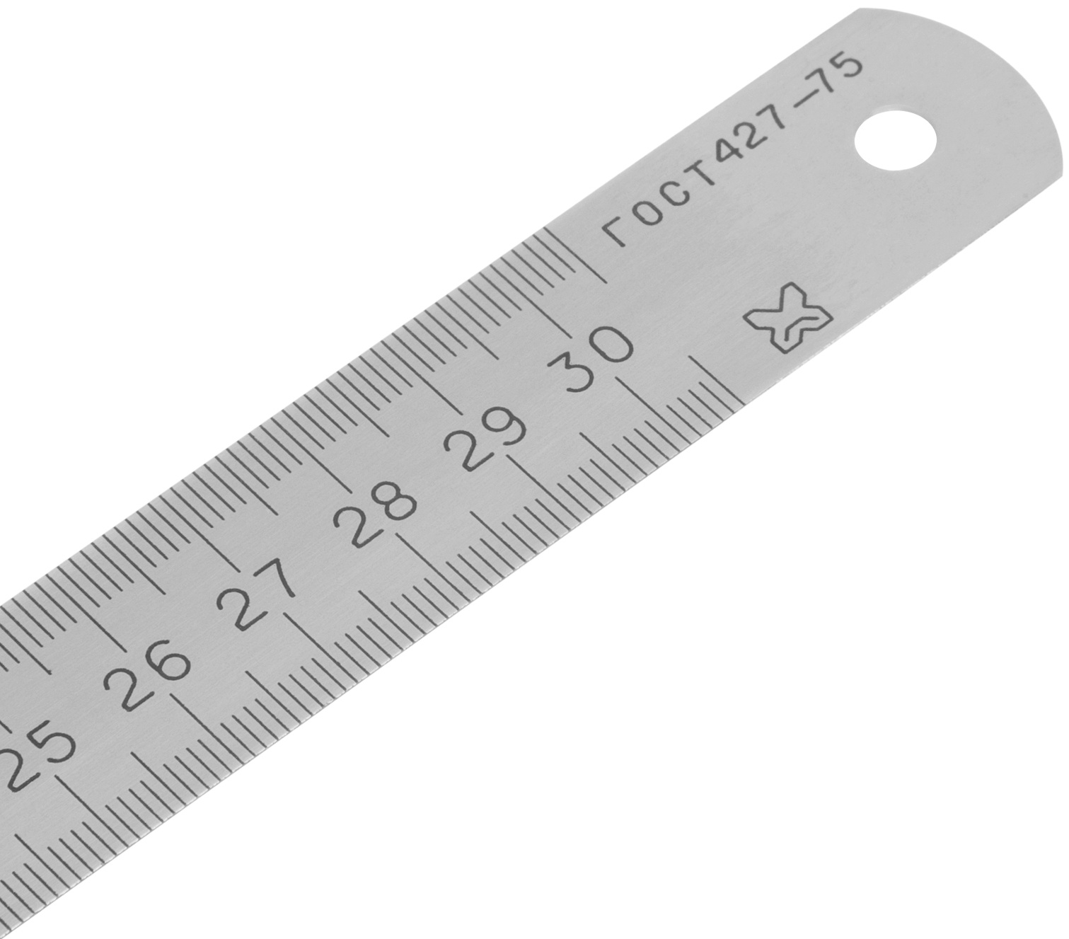 Линейка измерительная, 300 мм, металлическая Россия