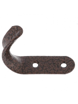 Крючок-вешалка №7, антик медь, 10 шт, (Металлист) Россия