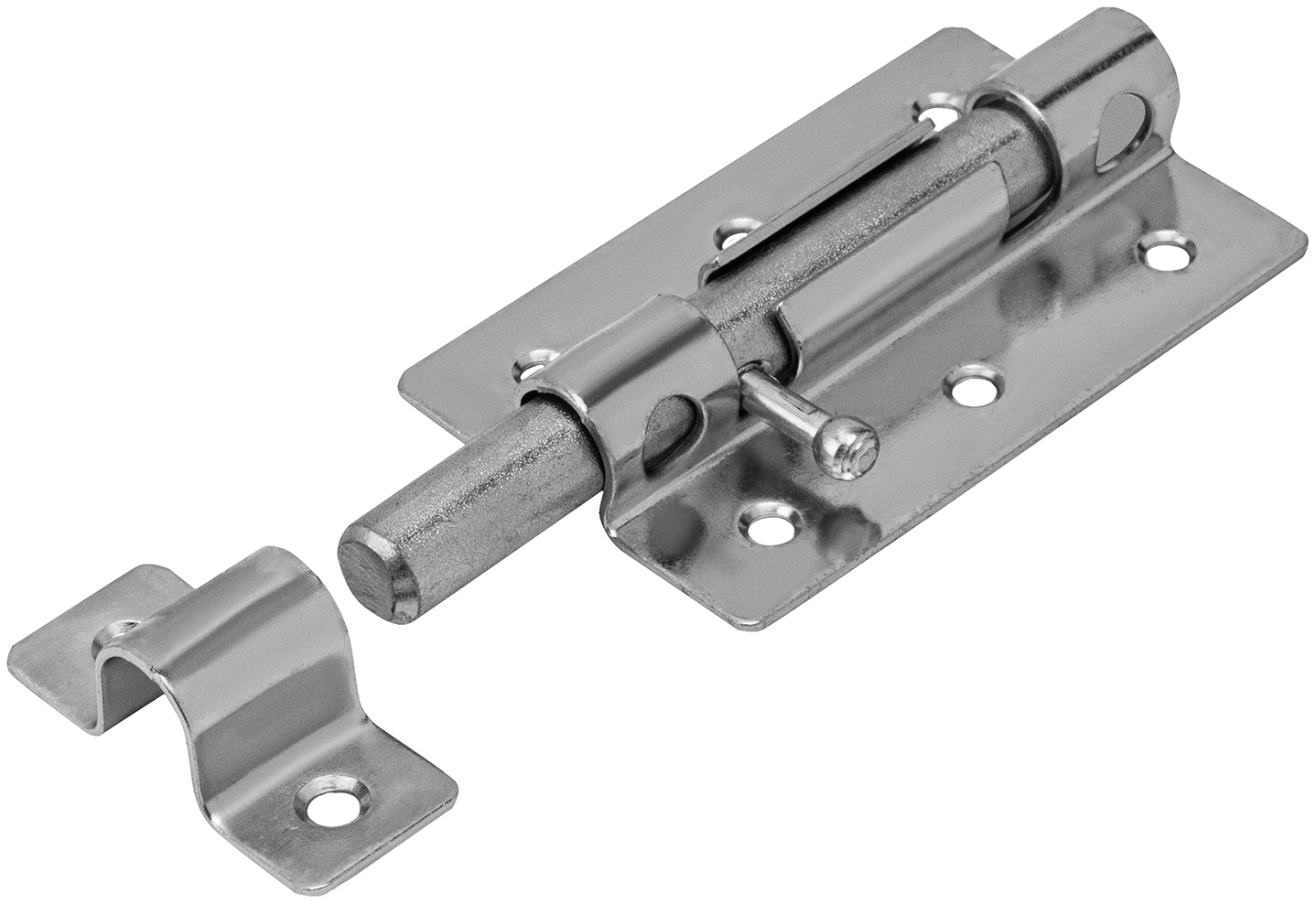 Задвижка дверная ЗД-08, цинк, (Металлист) Россия