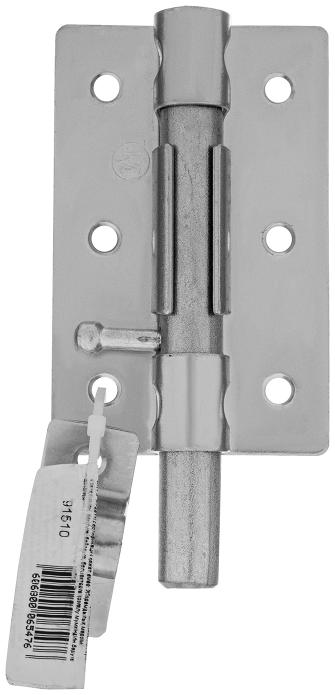 Задвижка дверная ЗД-08, цинк, (Металлист) Россия